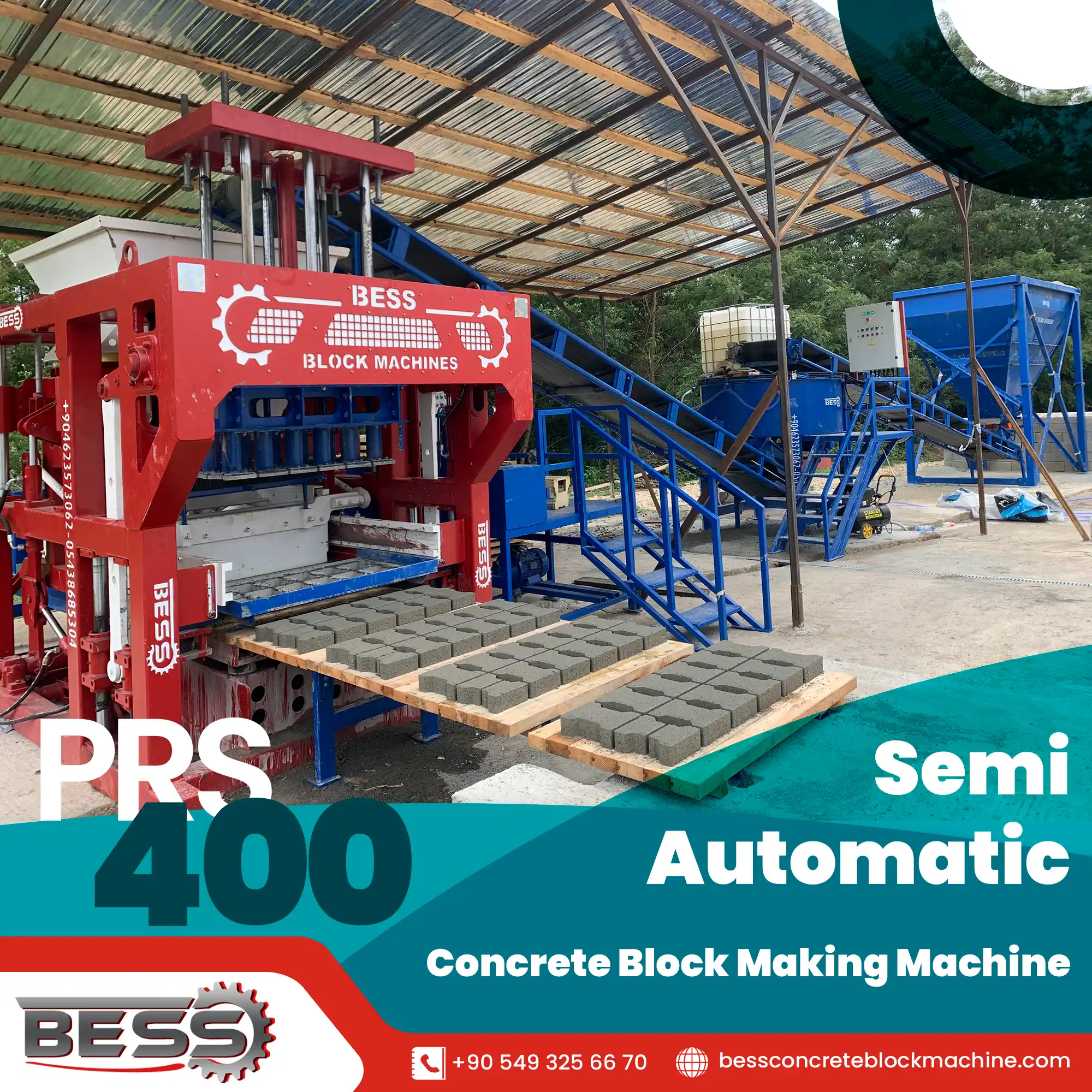BESS SemiAutomatic PRS400 BlockMakingMachine Georgia